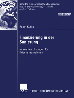 cover image of Finanzierung in der Sanierung